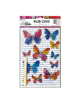 Dina Wakley - Rub-on - Flutters