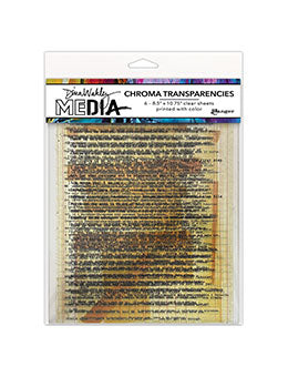 Dina Wakley - Chroma Transparencies - Typed Quotes