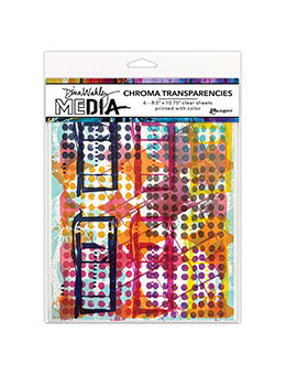 Dina Wakley - Chroma Transparencies - Grunge Specimens