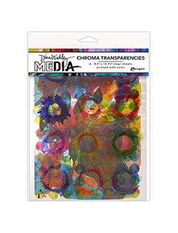 Dina Wakley - Chroma Transparencies - Painted Elements