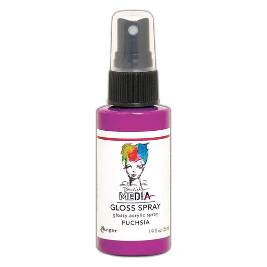 Dina Wakley - Gloss Sprays Fuchsia