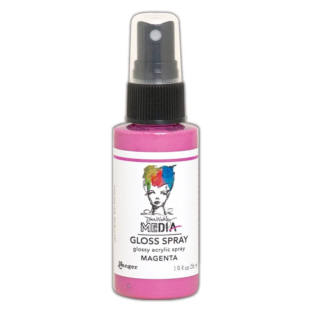 Dina Wakley - Gloss Sprays Magenta