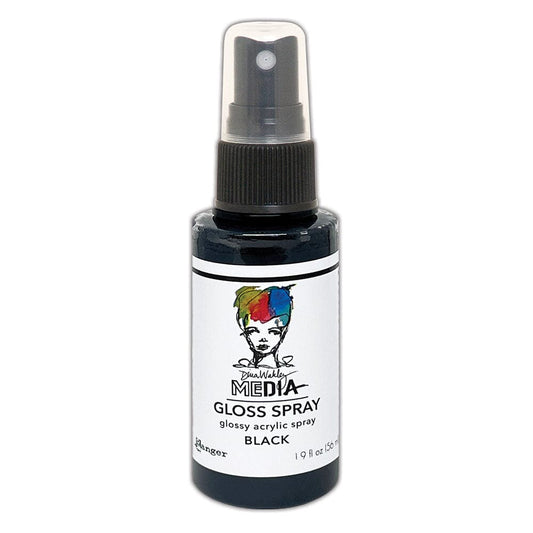 Dina Wakley - Gloss Sprays Black