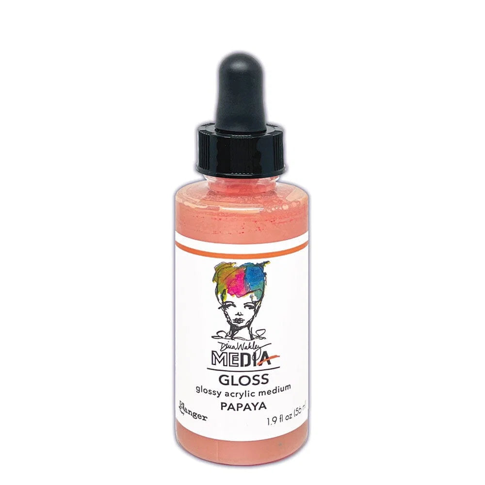 Dina Wakley - Gloss acrylic medium - Papaya
