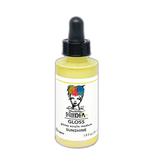 Dina Wakley - Gloss acrylic medium - Sunshine