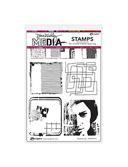 Dina Wakley - Stamps - Squared Up