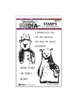 Dina Wakley - Stamps - Regal Bears