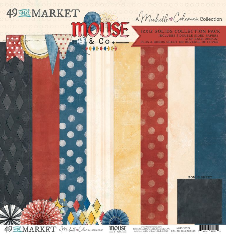49 and Market - 12 x 12 Solid Cardstock Pack - Mouse & Co