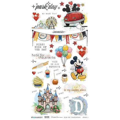 49 and Market - Essential Rub On Transfer set  - 2 Sheets 6x12' - Mouse & Co