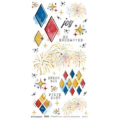 49 and Market - Blendable Rub On Transfers  - 2 Sheets 6x12' - Mouse & Co