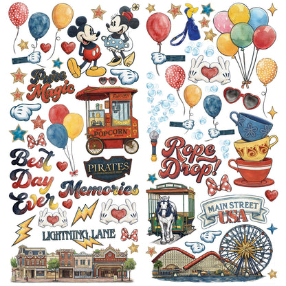 49 and Market - Laser cut Elements - 4 sheets/148 pieces - Mouse & co