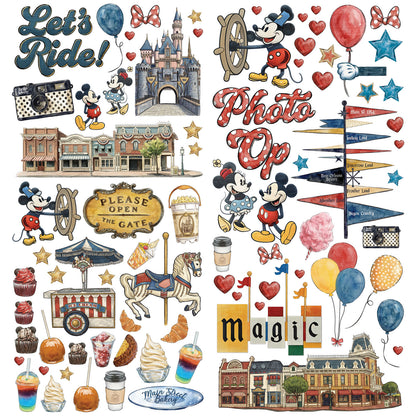 49 and Market - Laser cut Elements - 4 sheets/148 pieces - Mouse & co