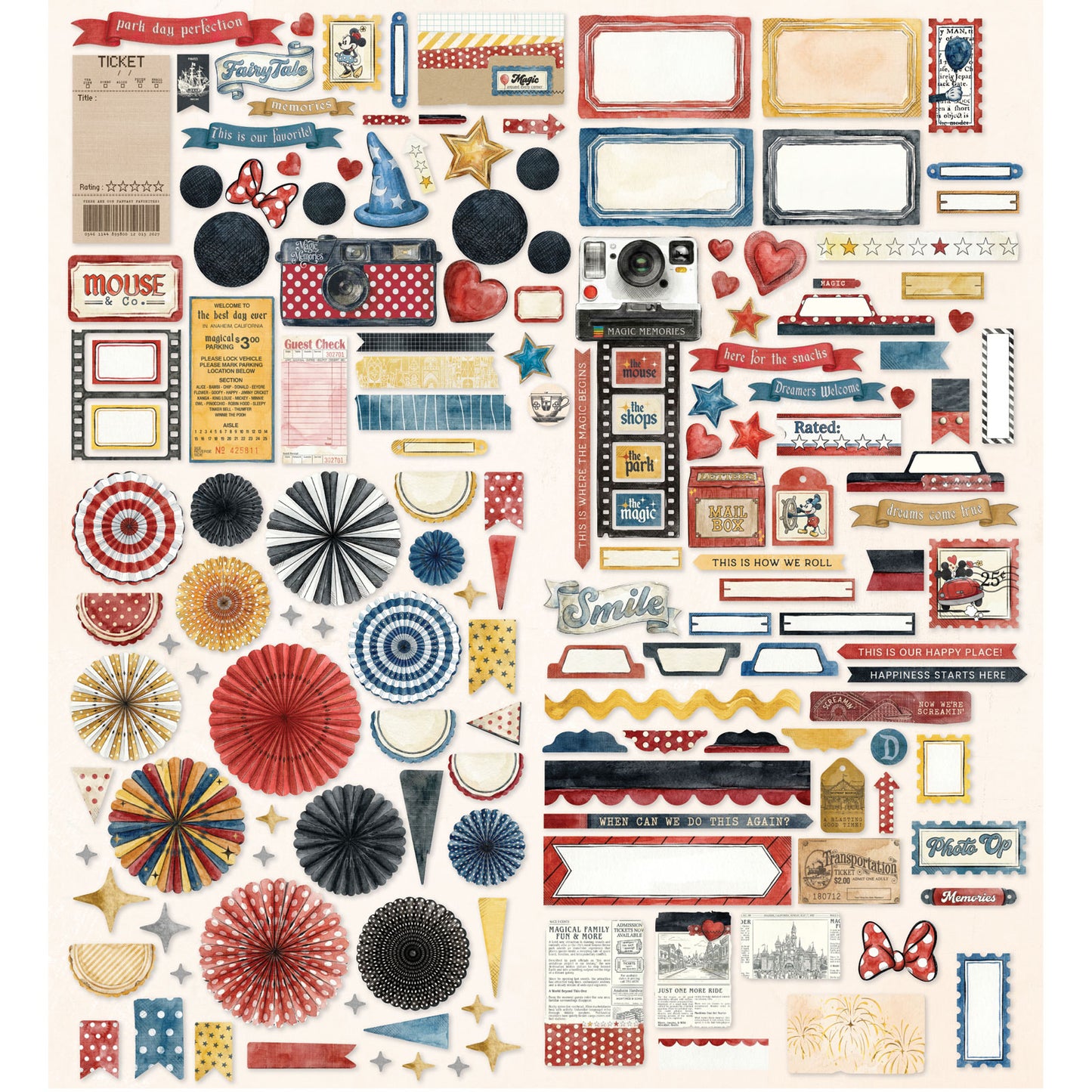 49 and Market - Die-Cut Elements - 159 pieces - Mouse & co