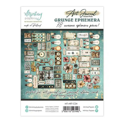 Mintay - Art Journal Essentials -Grunge Ephemera