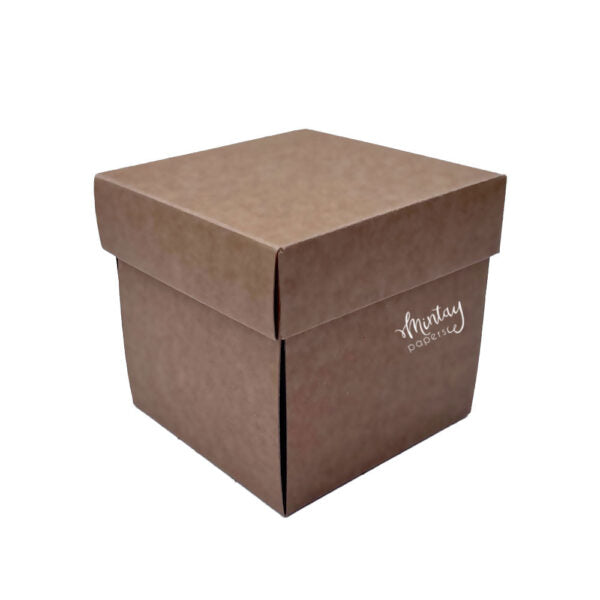 Mintay Basic - Exploding box base - White, 5pcs - Kraft Box size 10 x 10 x 10 cm