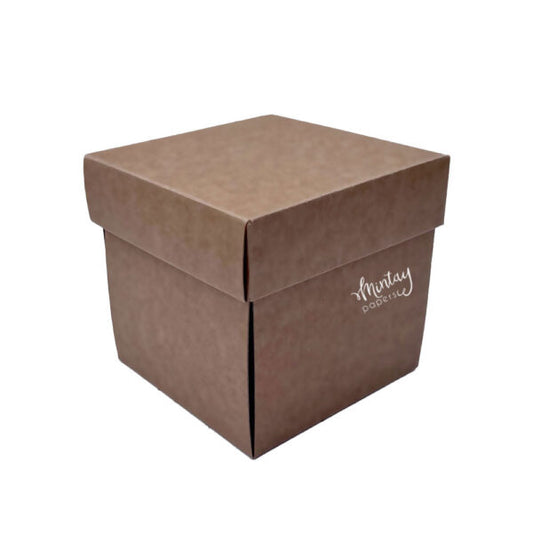 Mintay Basic - Exploding box base - White, 5pcs - Kraft Box size 10 x 10 x 10 cm