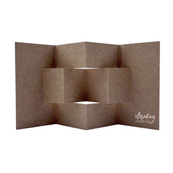 Mintay Basic - Screen Card Base Kraft - 5pcs - Card size 15cm x 25cm