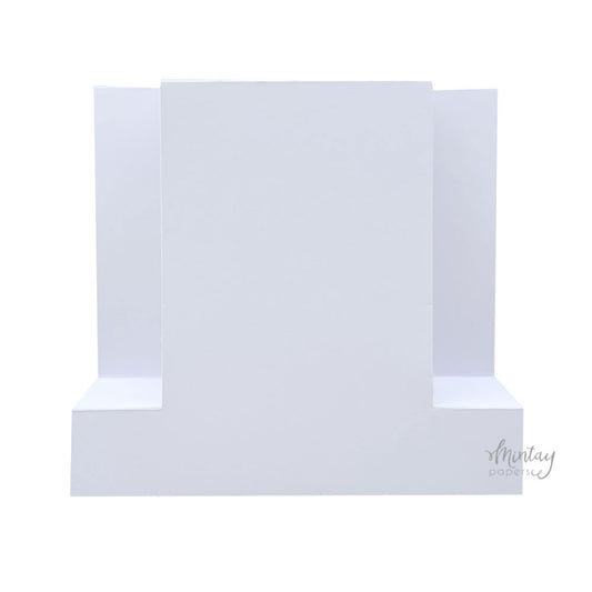 Mintay Basic - Panel Card Base White - 5pcs - Card size 14cm x 15cm