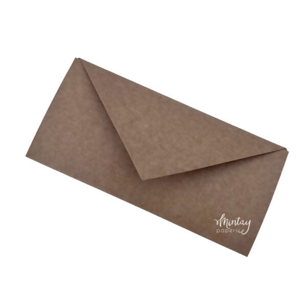 Mintay Basic - Envelope Card Base Kraft 5pcs, Card size 10cm x 21cm