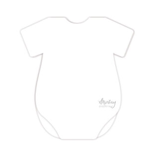 Mintay Basic - Baby jumpsuit Basic card range - White Base 5pcs