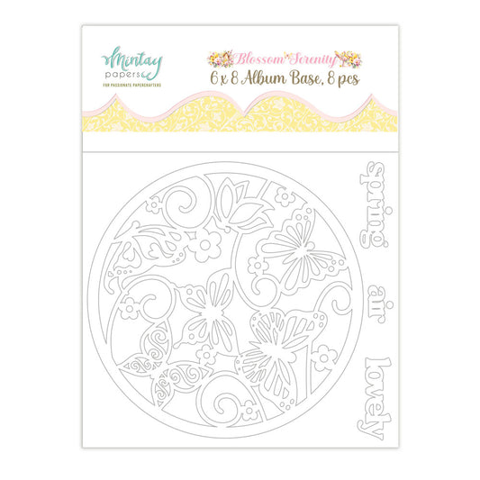 Mintay  - 6 x 8 Album Base 8 pcs - Blossom Serenity