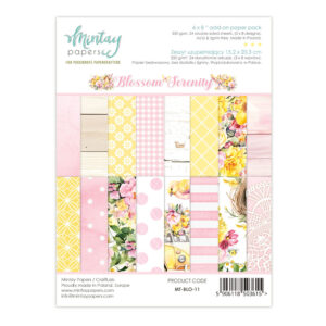 Pre Order - Mintay - 6 x 8 add on Paper Pack - Blossom Serenity