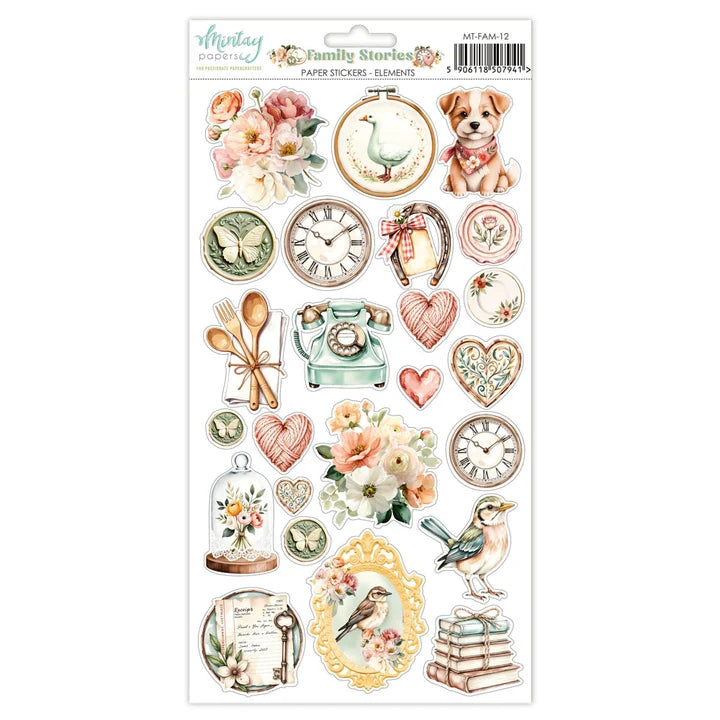 Mintay - Paper Stickers - Elements - Family Stories