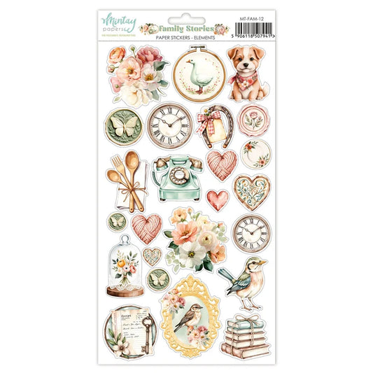 Mintay - Paper Stickers - Elements - Family Stories