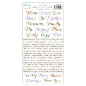 Mintay - Paper Stickers - Words - Home sweet home