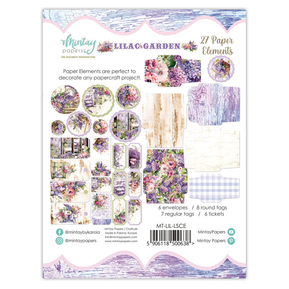 Mintay  - Paper Elements - Lilac Garden