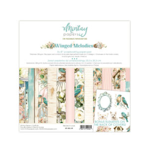 Pre Order - Mintay  - 8 X 8  Paper Pad - Winged Melodies