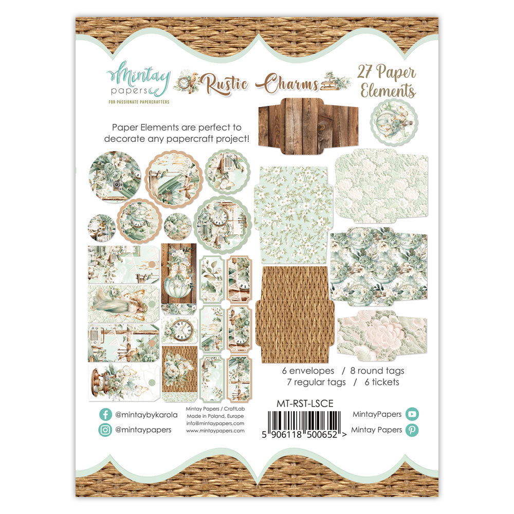 Mintay  - Paper Elements - Rustic Charms