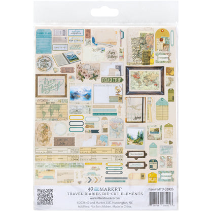 49 and Market  - Die-Cut Elements - 105 pieces - Travel Diaries