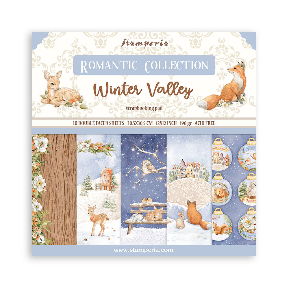 Stamperia -  (12”X12”) Winter Valley -  Paper pad
