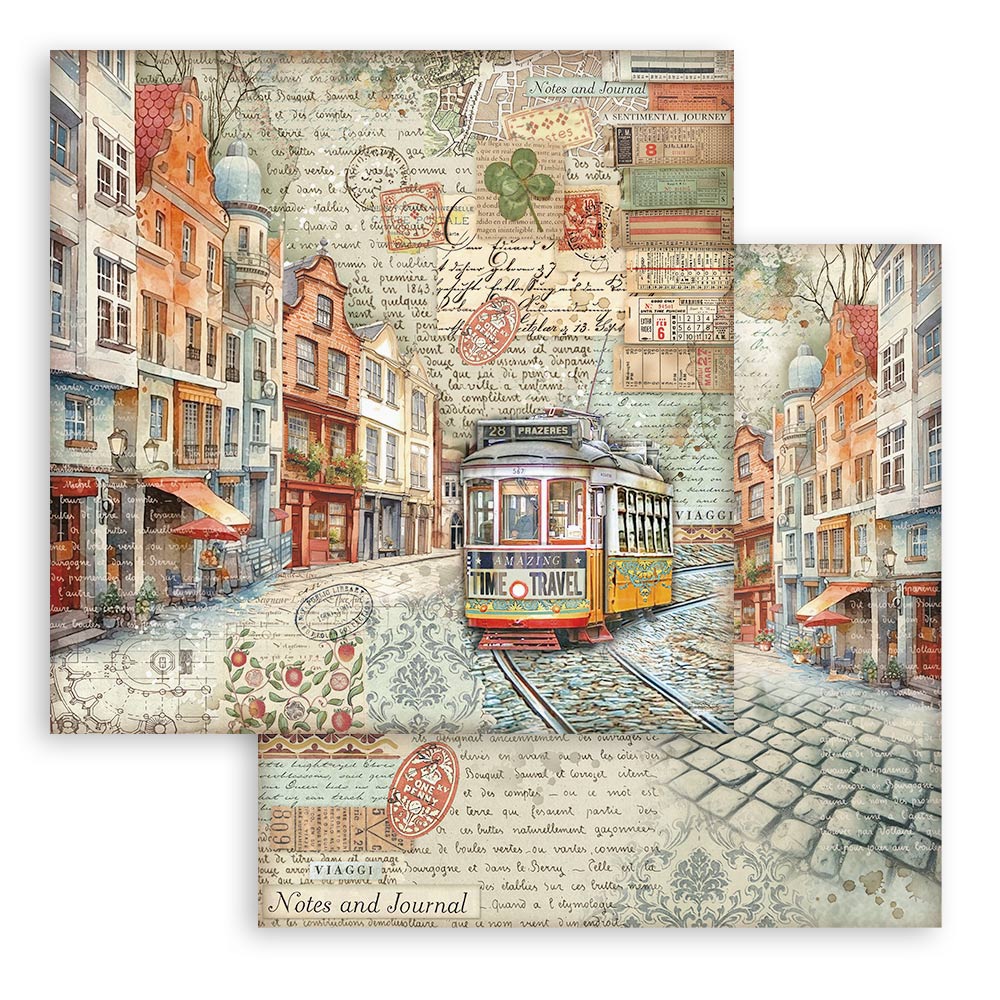 Stamperia -  (8”X8”) Art of Travelling paper pad