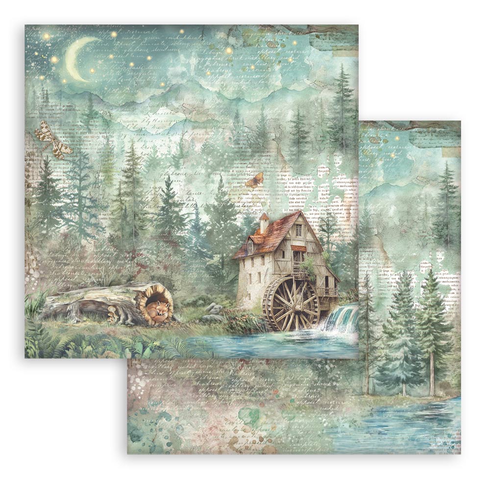 Stamperia -  (12”X12”) -  Paper pad - Herbarium Silvae