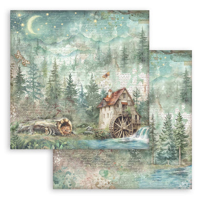 Stamperia -  (12”X12”) -  Paper pad - Herbarium Silvae