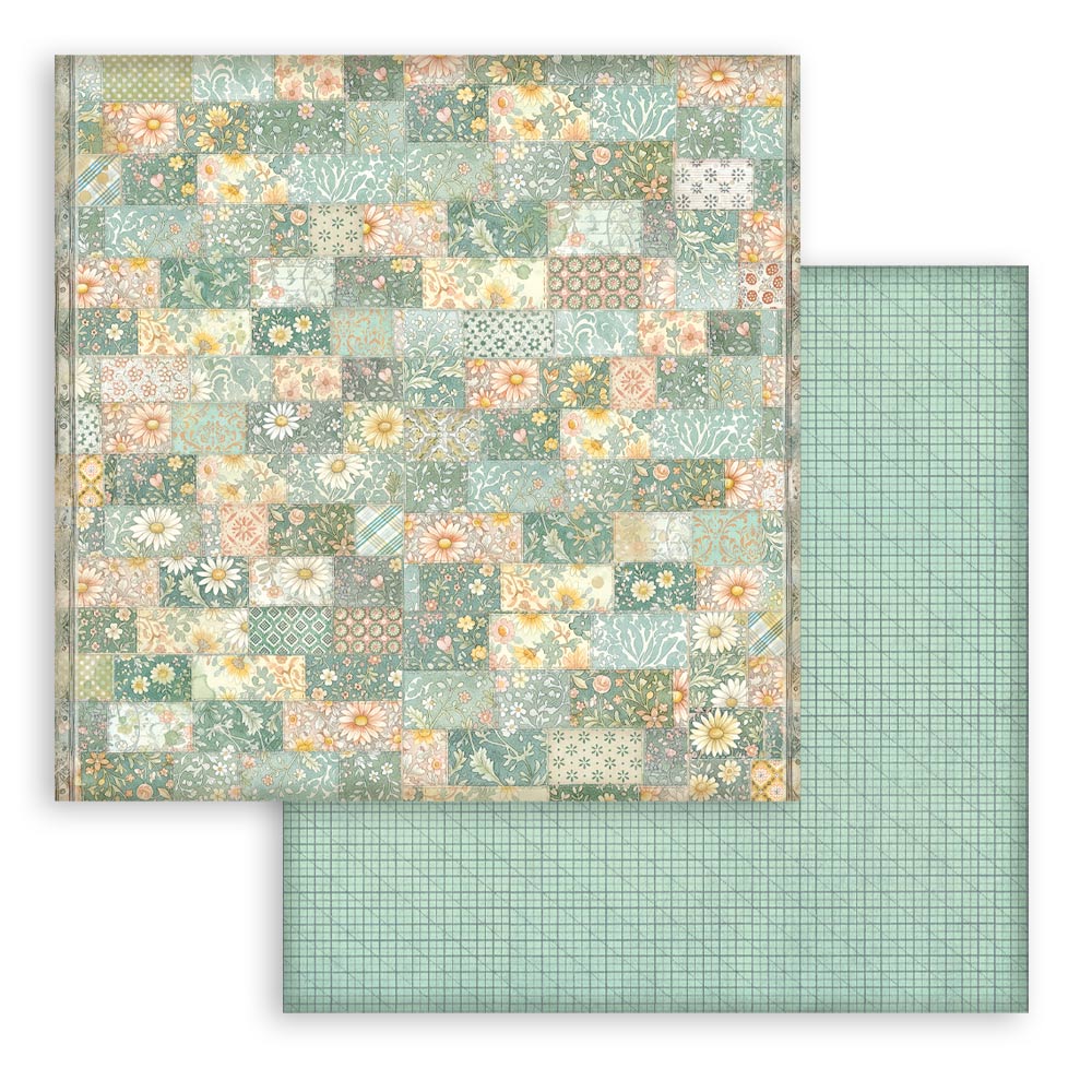 Stamperia - (12”X12”)  Backgrounds- Paper pad - Daisy Art