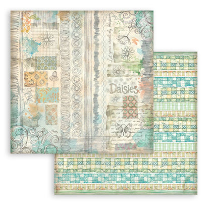 Stamperia -  (8”X8”) Backgrounds Daisy Art