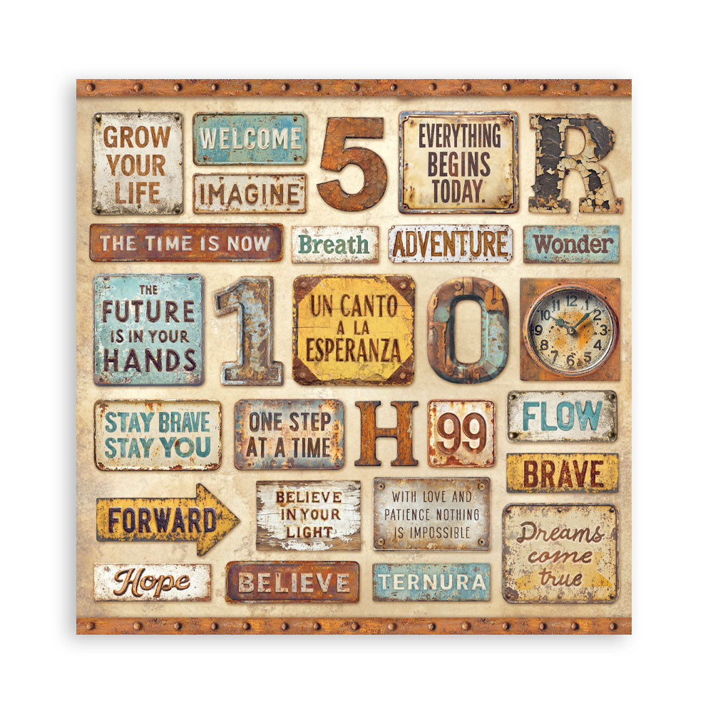 Stamperia -  (12”X12”) -  Paper pad - A new beginning