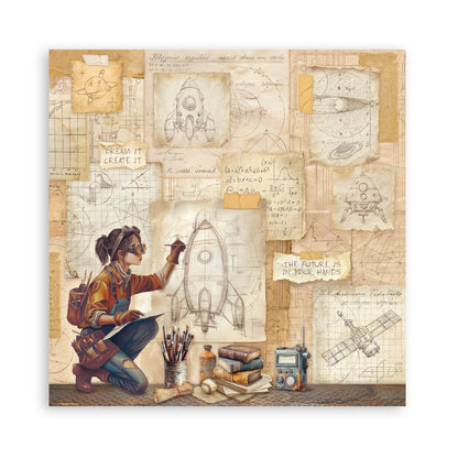 Stamperia -  (12”X12”) -  Paper pad - A new beginning