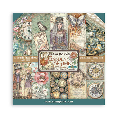 Stamperia -  (12”X12”) -  Paper pad - Garden of Time