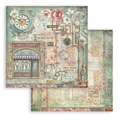 Stamperia - (8”X8”) Paper Pad - Garden of Time
