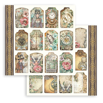 Stamperia - (8”X8”) Paper Pad - Garden of Time