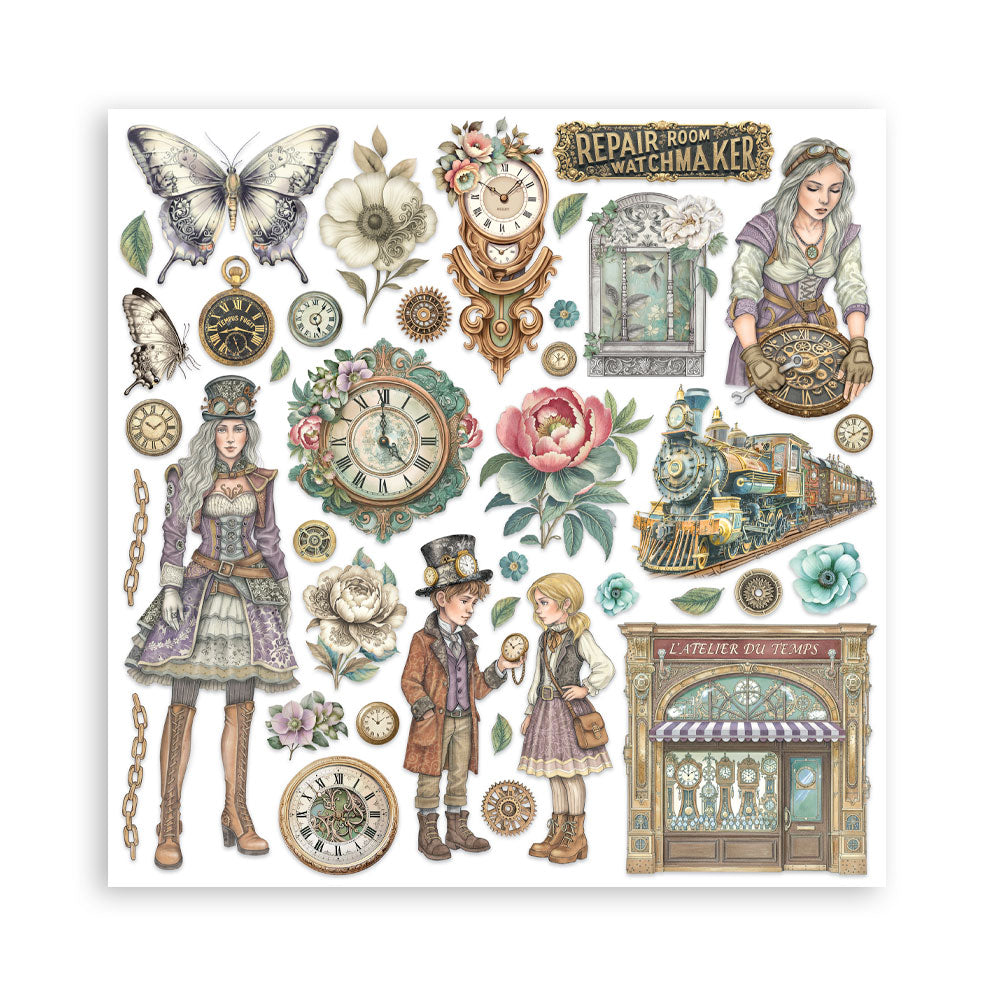 Stamperia - (8”X8”) Paper Pad - Garden of Time