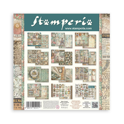 Stamperia - (8”X8”) Paper Pad - Garden of Time