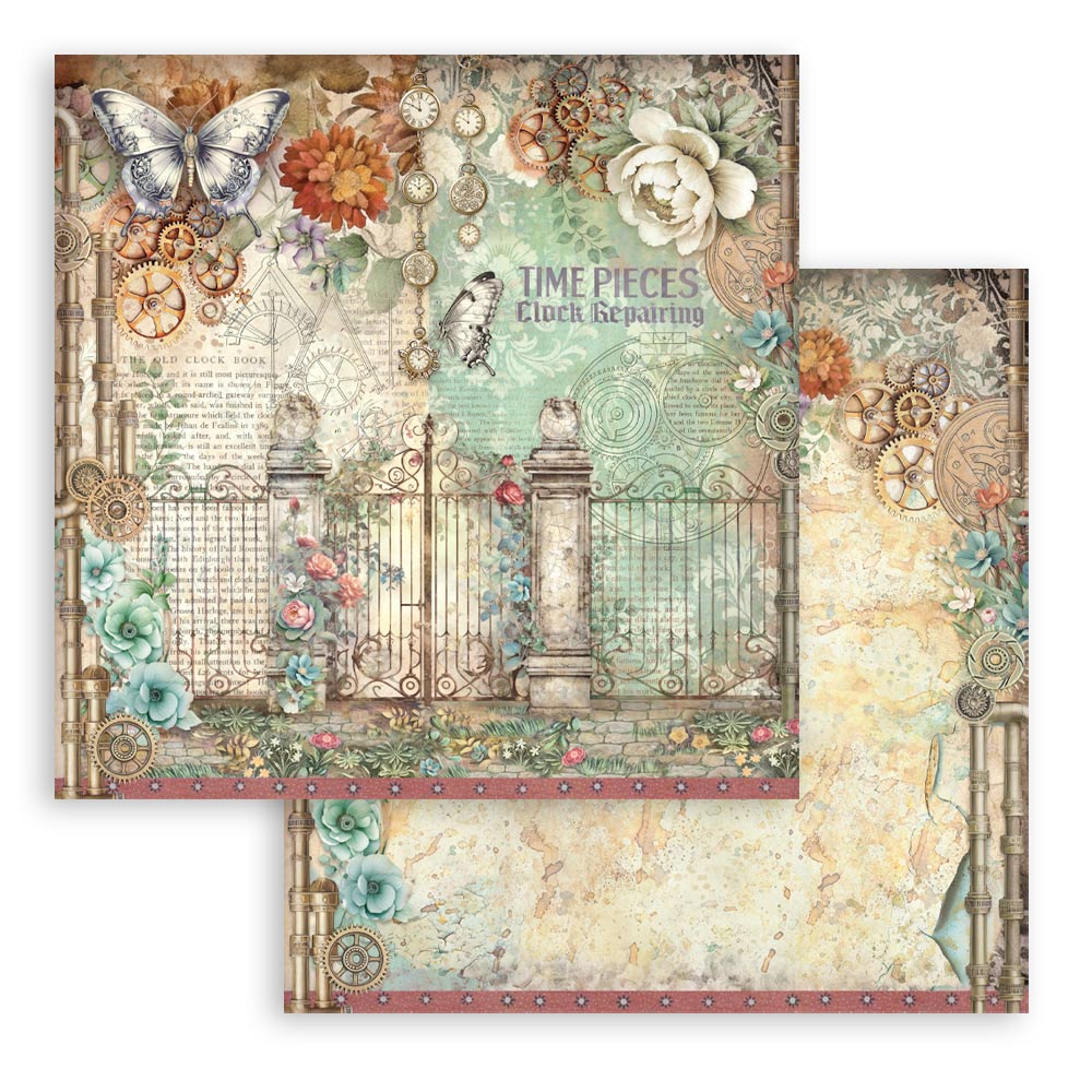 Stamperia - (8”X8”) Paper Pad - Garden of Time
