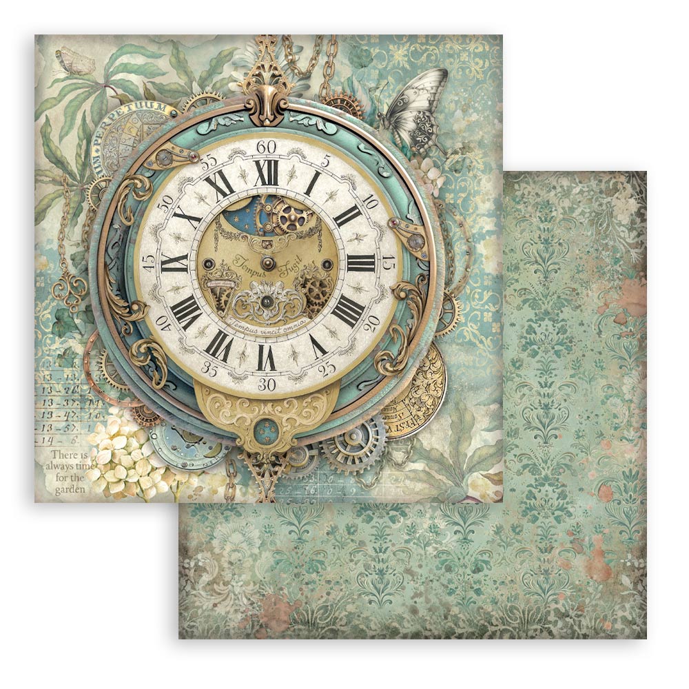 Stamperia - (8”X8”) Paper Pad - Garden of Time