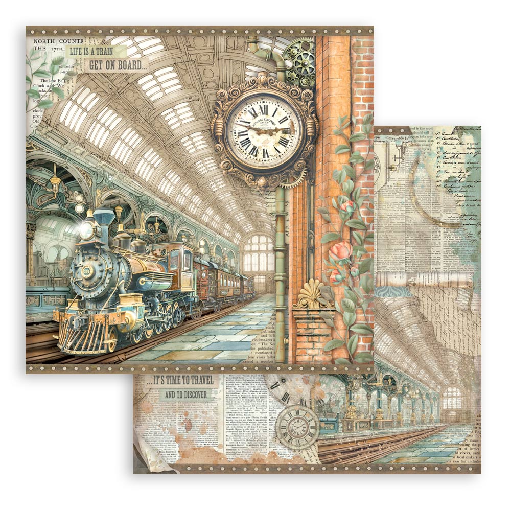 Stamperia - (8”X8”) Paper Pad - Garden of Time
