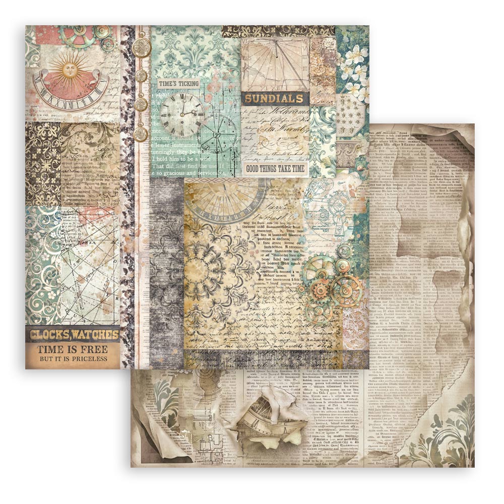 Stamperia -  (8”X8”) Backgrounds Garden of Time